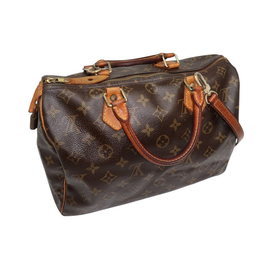 Vintage Louis Vuitton Leather Monogram Speedy Boston Hand Bag