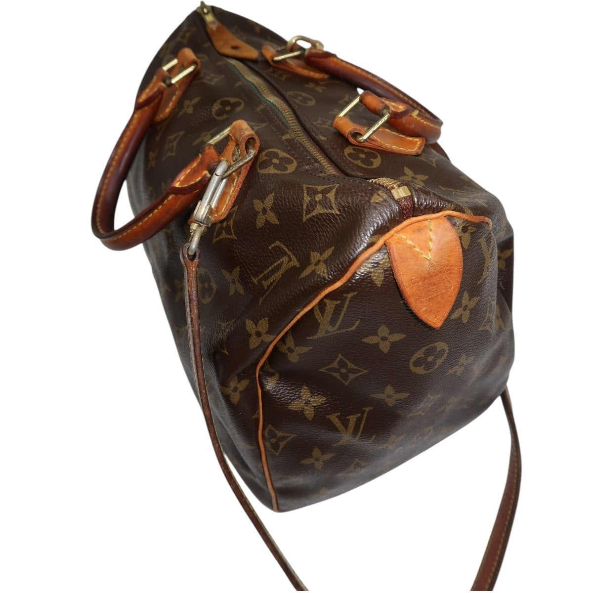 Vintage Louis Vuitton Leather Monogram Speedy Boston Hand Bag