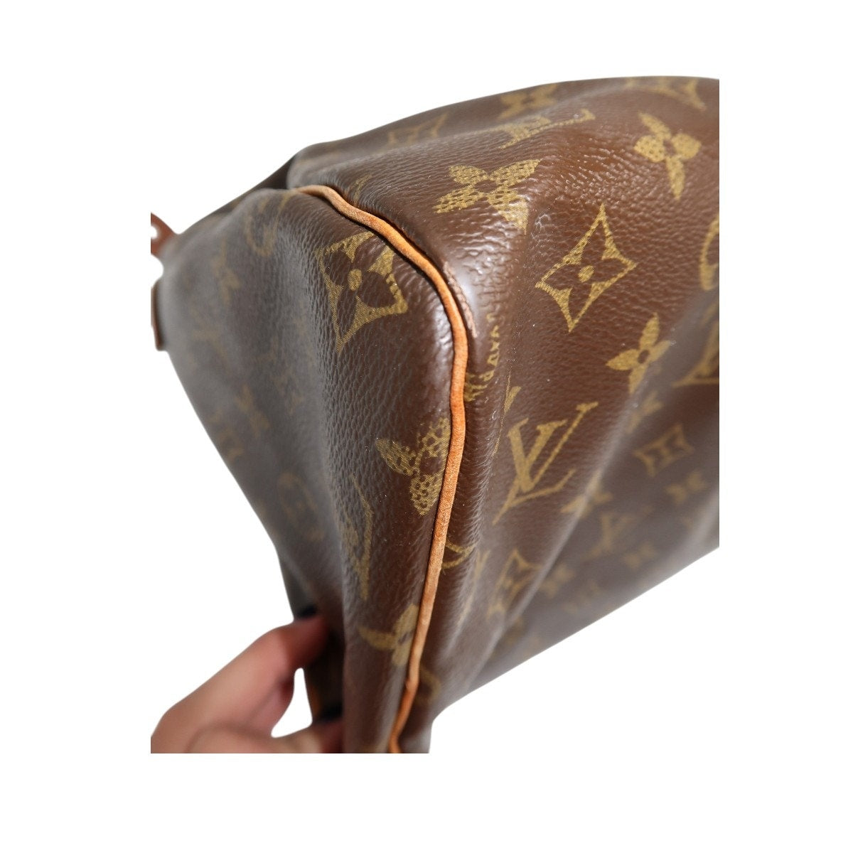 Vintage Louis Vuitton Leather Monogram Speedy Boston Hand Bag
