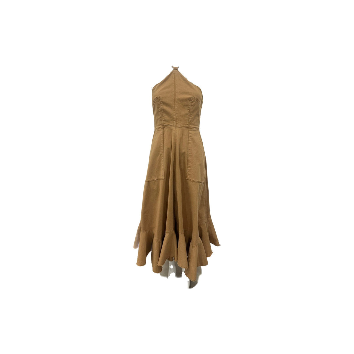 Cinq A Sept Cotton Audrey Halter Asymmetrical Midi Dress Women's