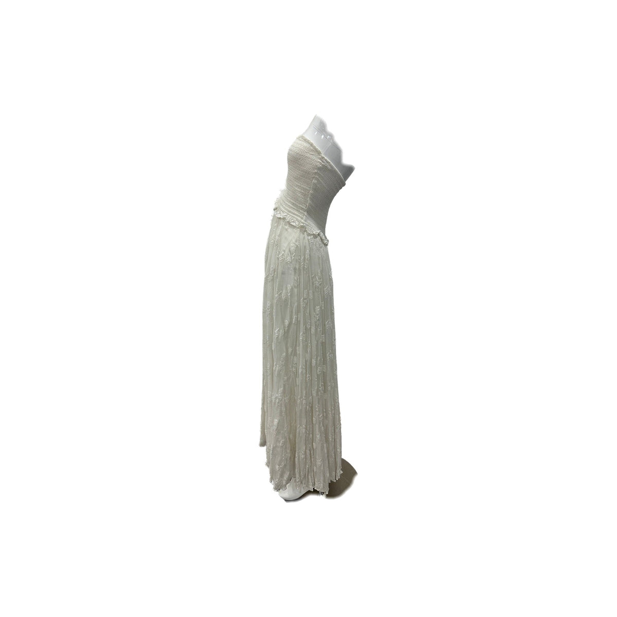 Rococo Sand Floral Embroidered Halter Smocked Maxi Dress Women's