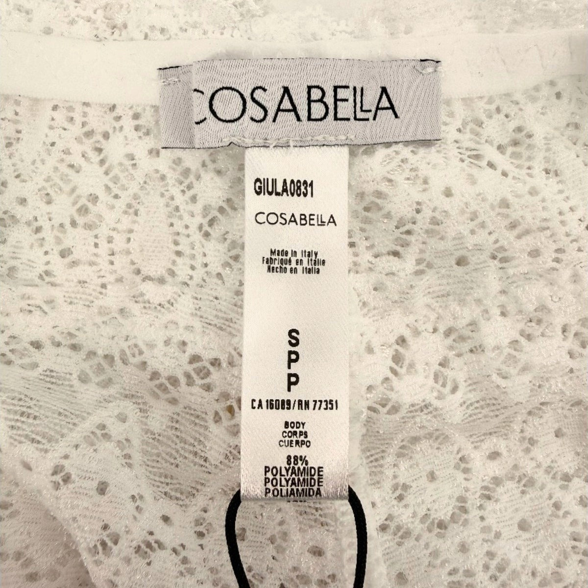 Cosabella Giulia Lace Mid Rise Boxer Short