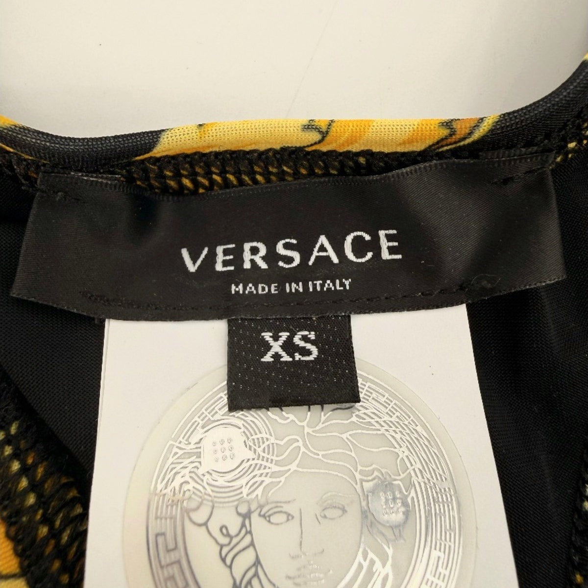 Versace Barocco Print Racerback Pullover Sports Bra