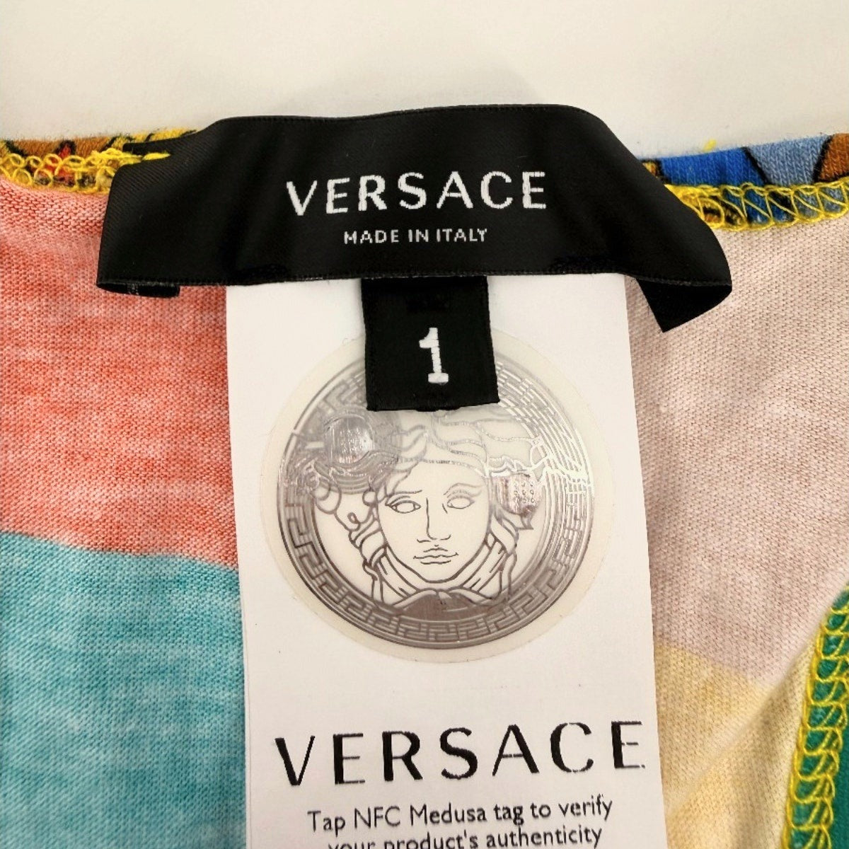 Versace Royal Rebellion Print Racerback Sports Bra