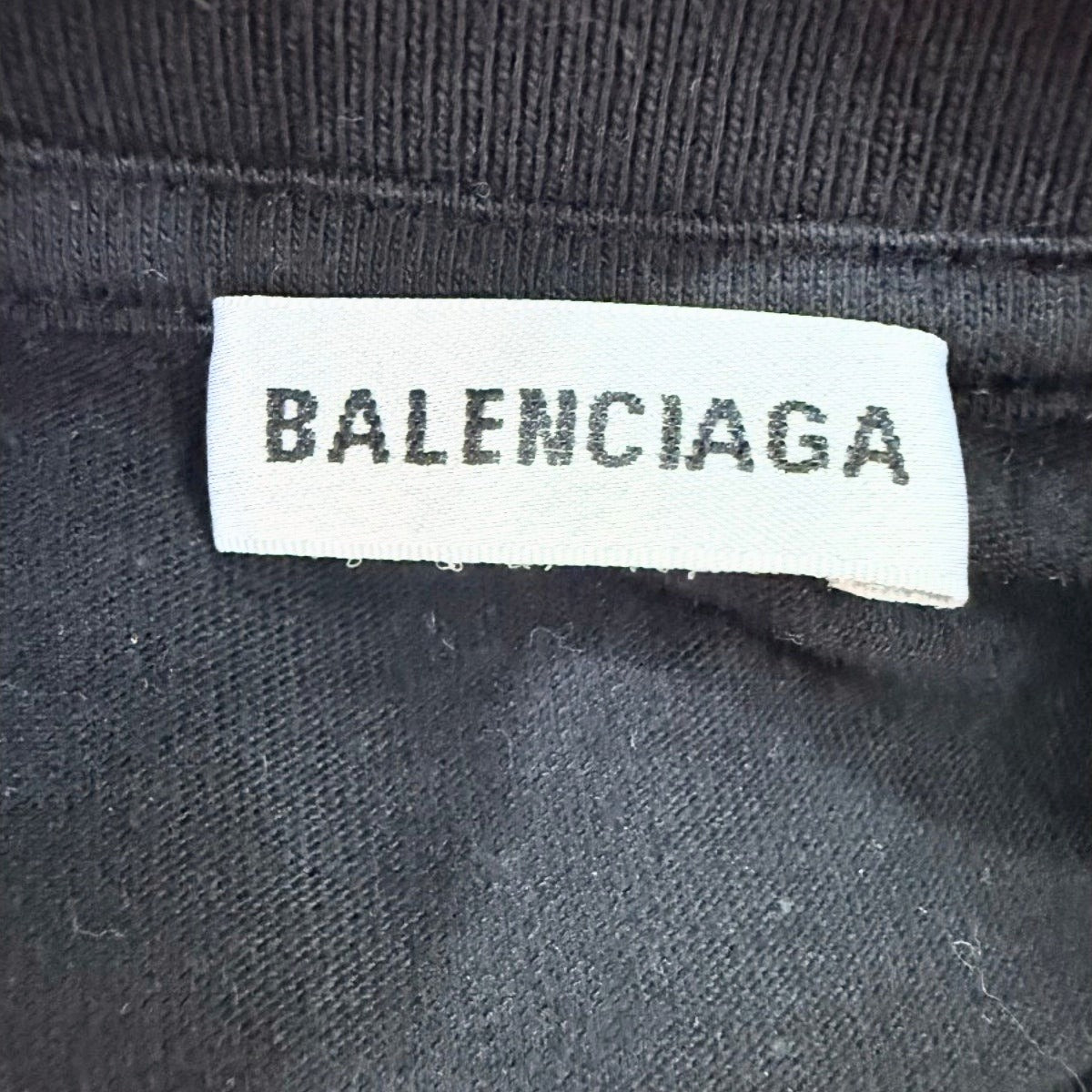 Balenciaga Vintage Cotton Jersey Gym Wear Logo T-Shirt