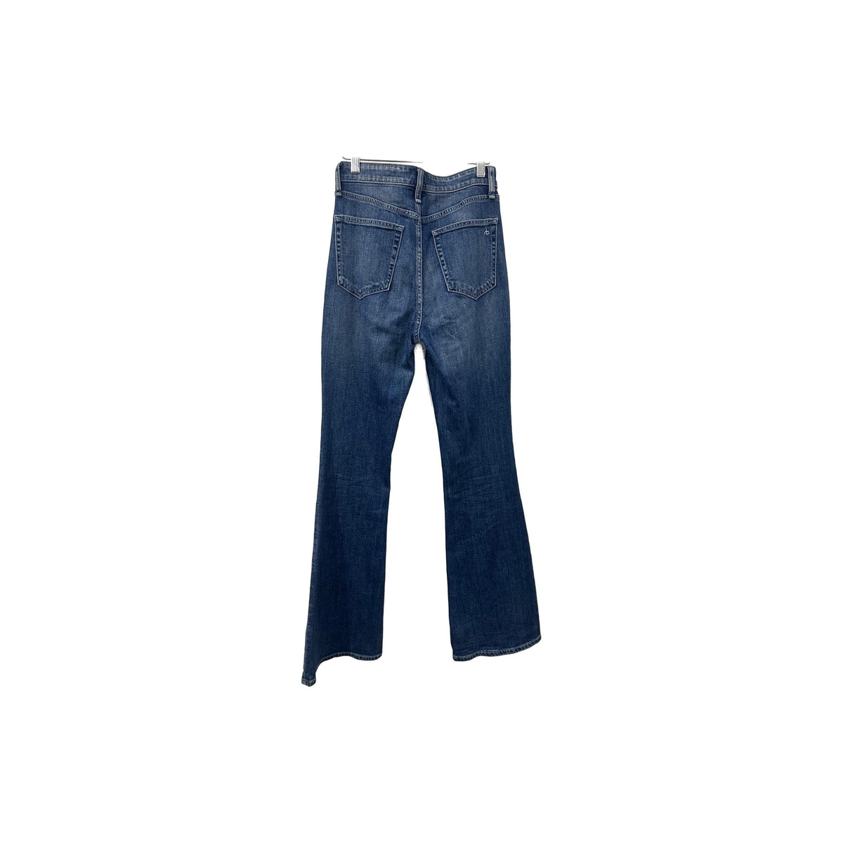 Rag & Bone Blue Cotton Denim High-Rise Flared Jeans Women's Size 26