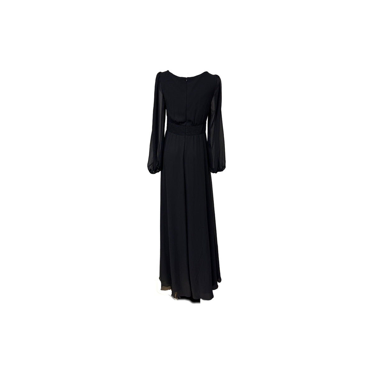 Ever-Pretty Women Long Sleeve Chiffon Round Collar Prom Dress