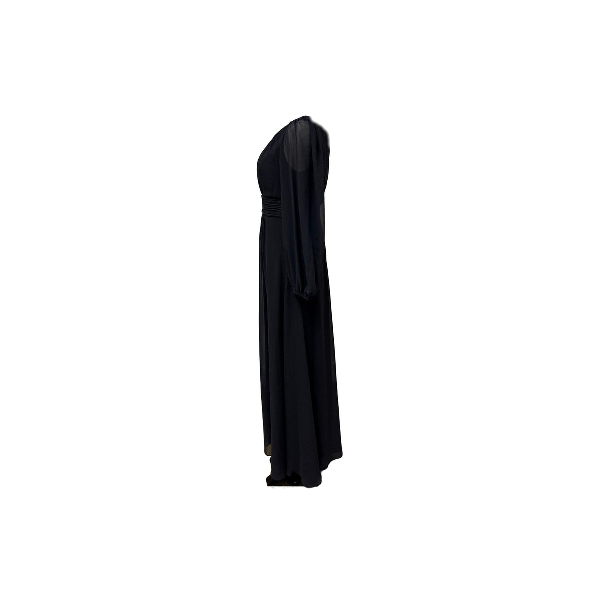 Ever-Pretty Women Long Sleeve Chiffon Round Collar Prom Dress