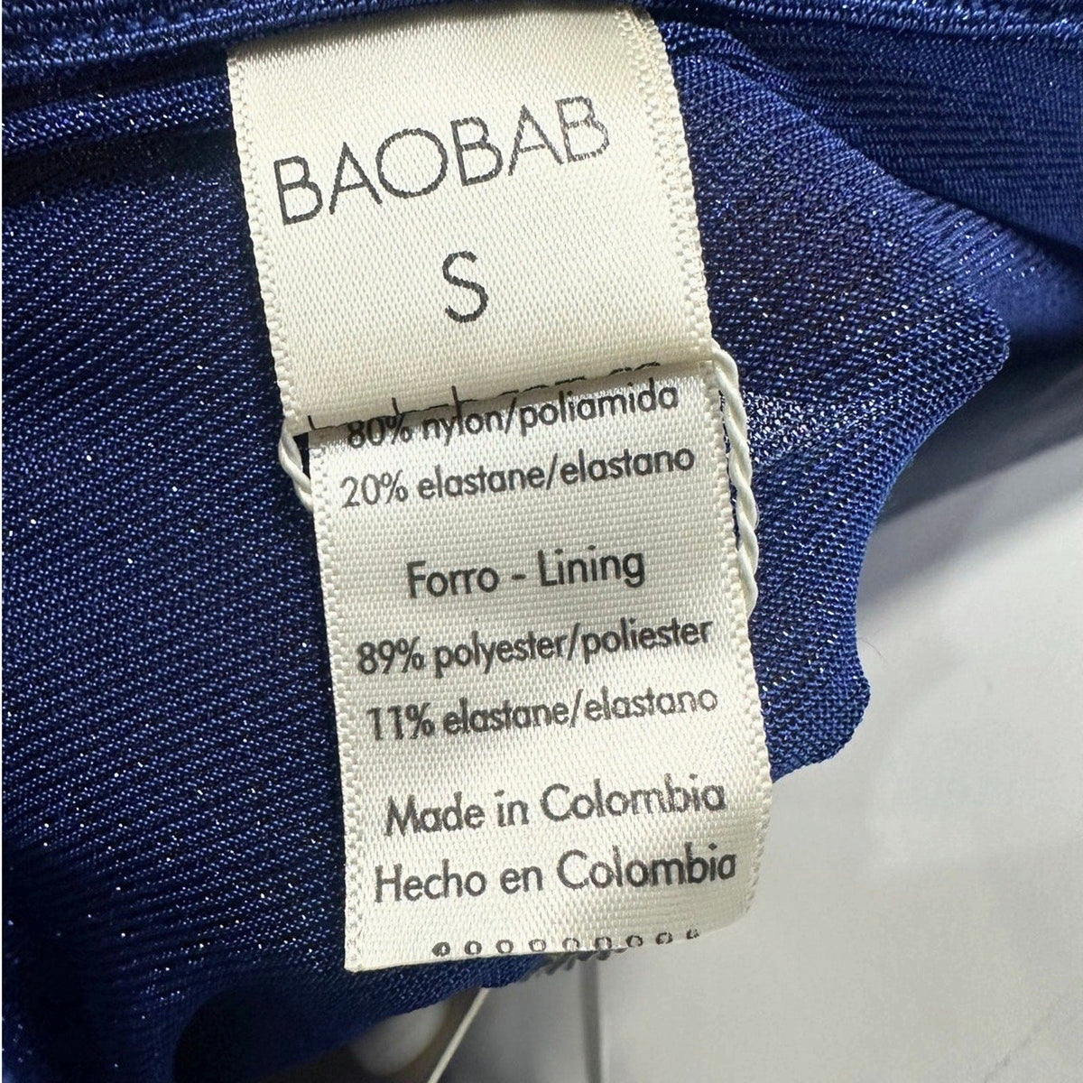 Baobab Noah Navy Blue One-Shoulder Cut-Out Maxi Evening Dress