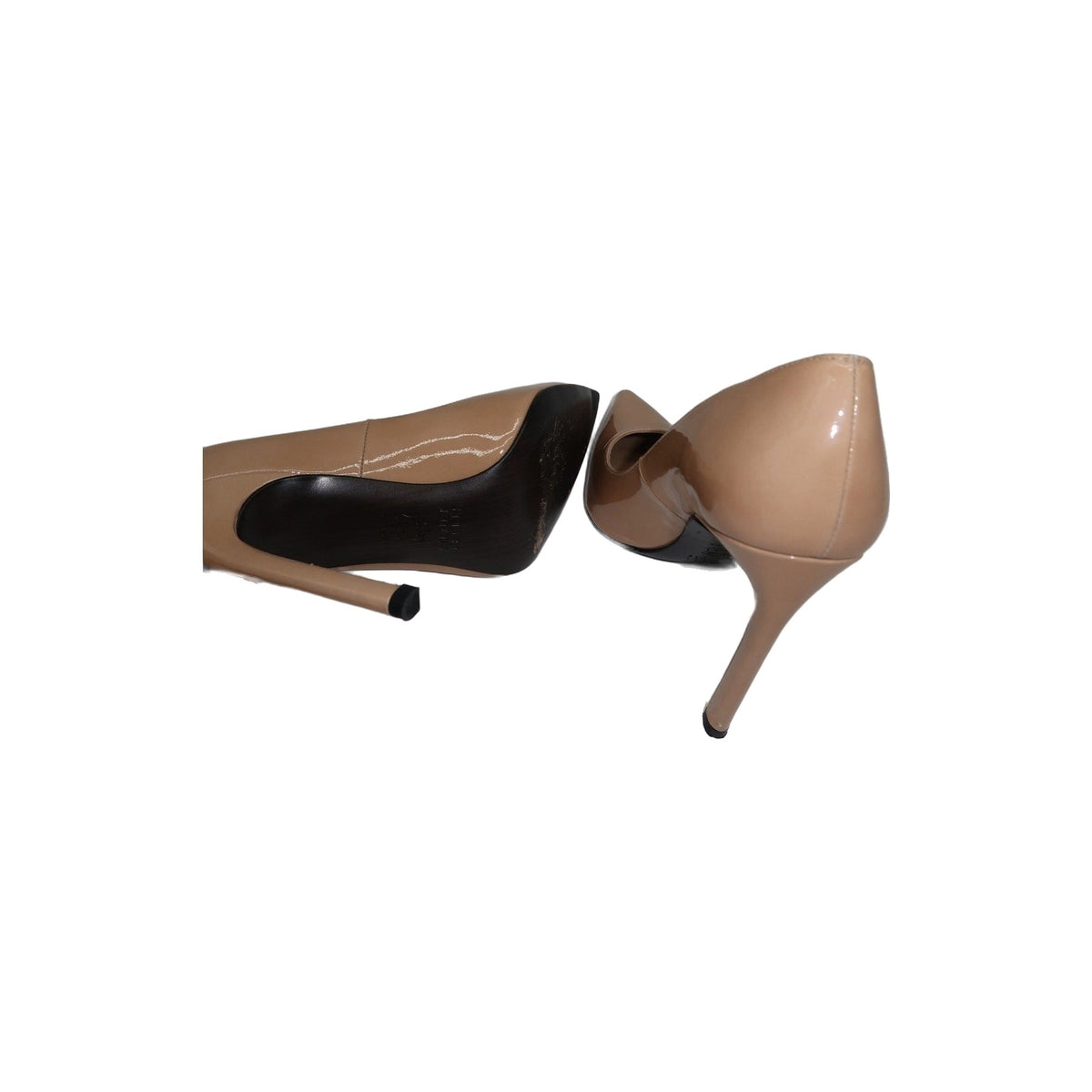 Stuart Weitzman Patent Leather Stuart Power 100 Pointed Pumps