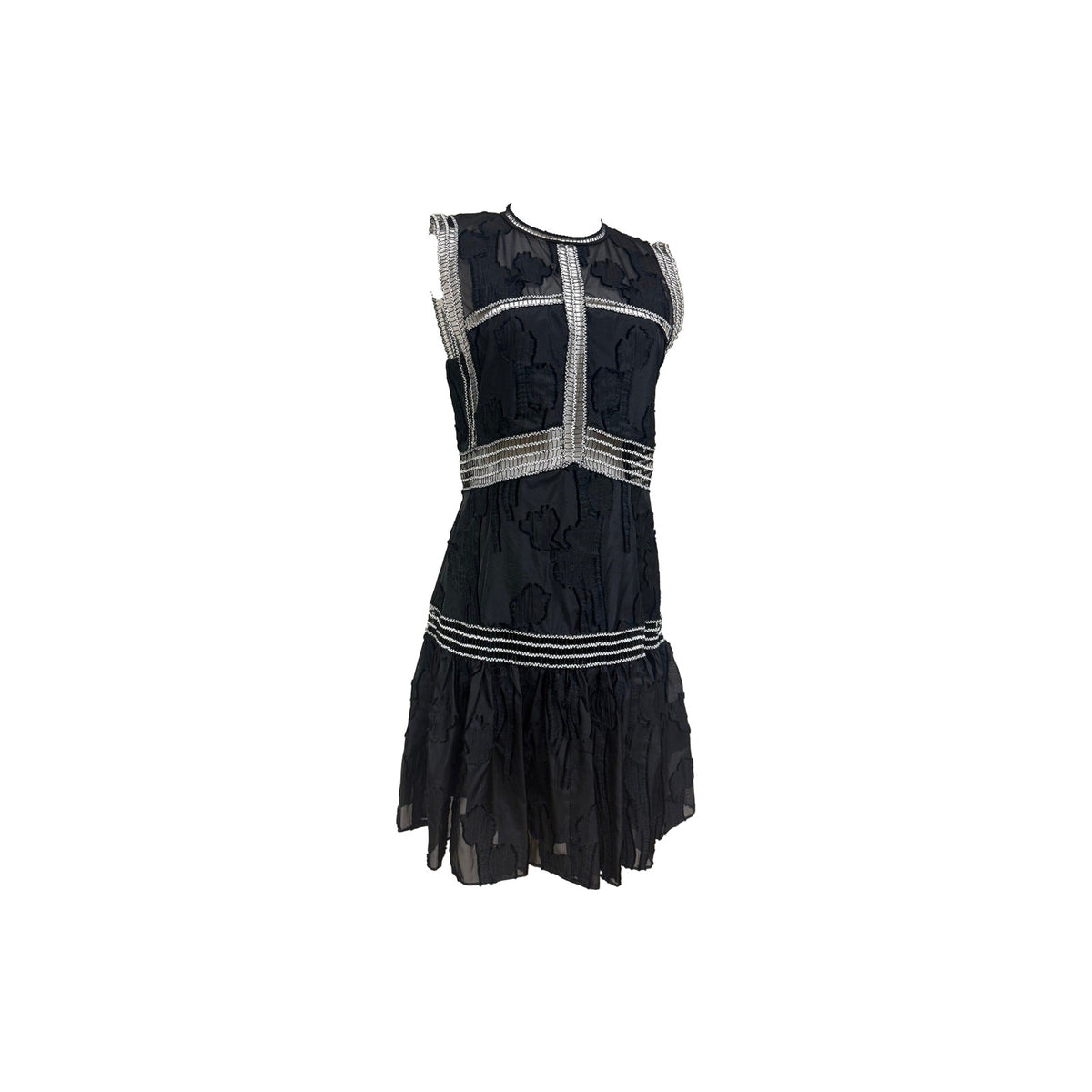 Alexis Rajani Sleeveless A-Line Mini Dress Lace Trim