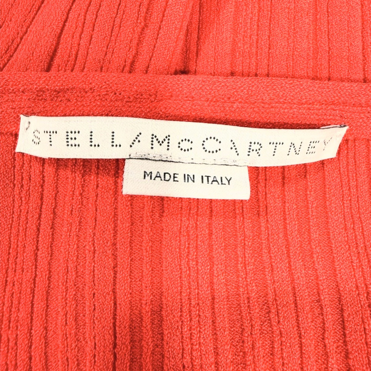 Stella McCartney Off Shoulder Cut Out Textured Knit Top