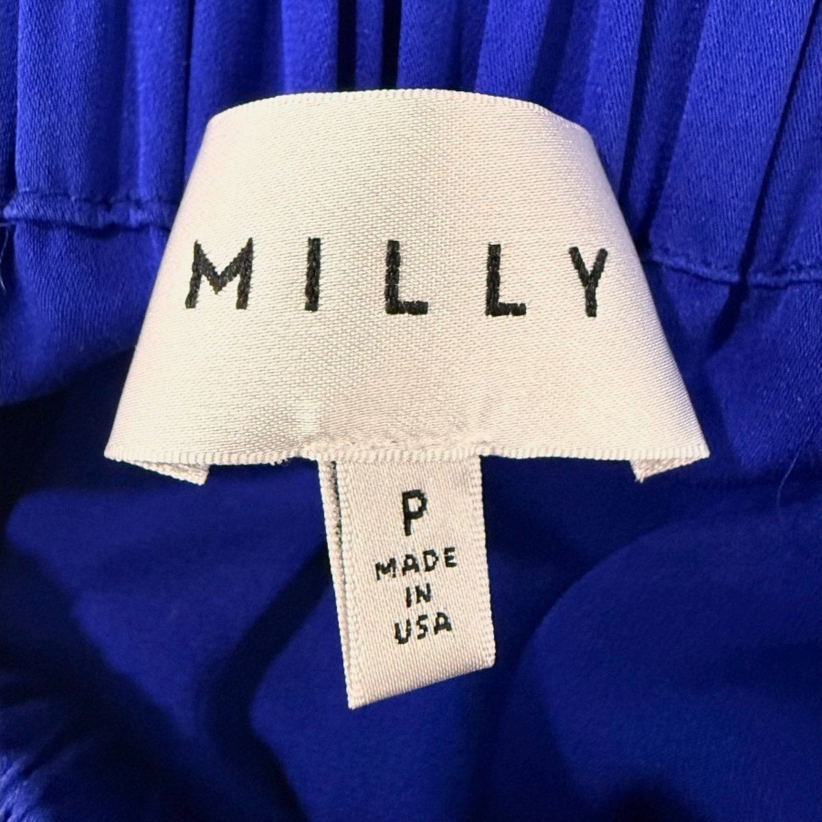 Milly Christy Stretch-Silk Off-the-Shoulder Mini Dress Cobalt Women's Size P