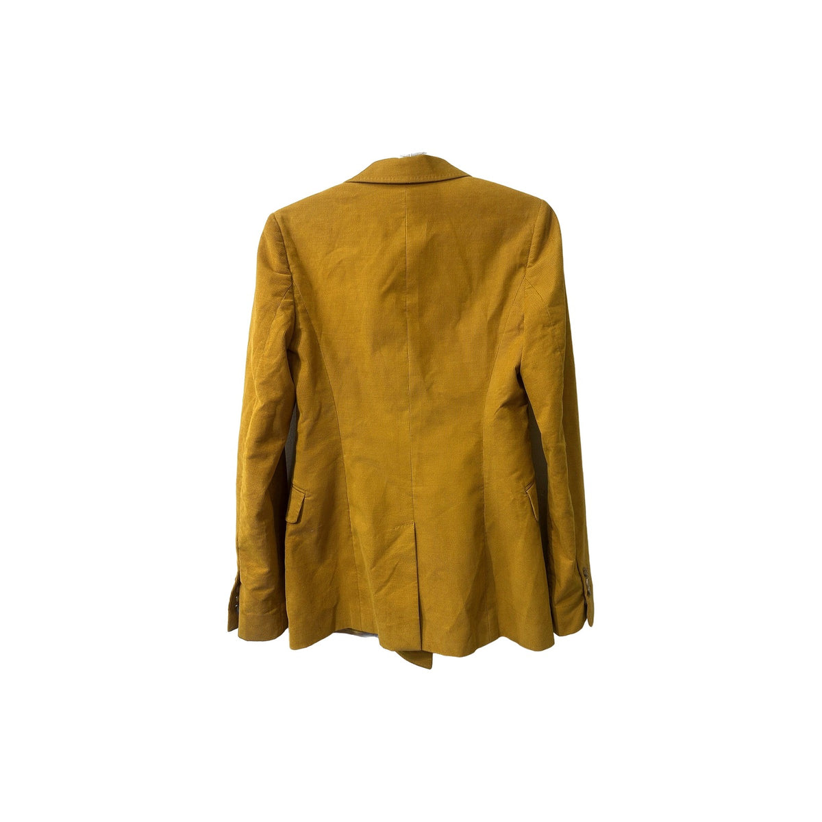 Gabriela Hearst Angela Corduroy Double Breasted Blazer Saffron Yellow Women's 38