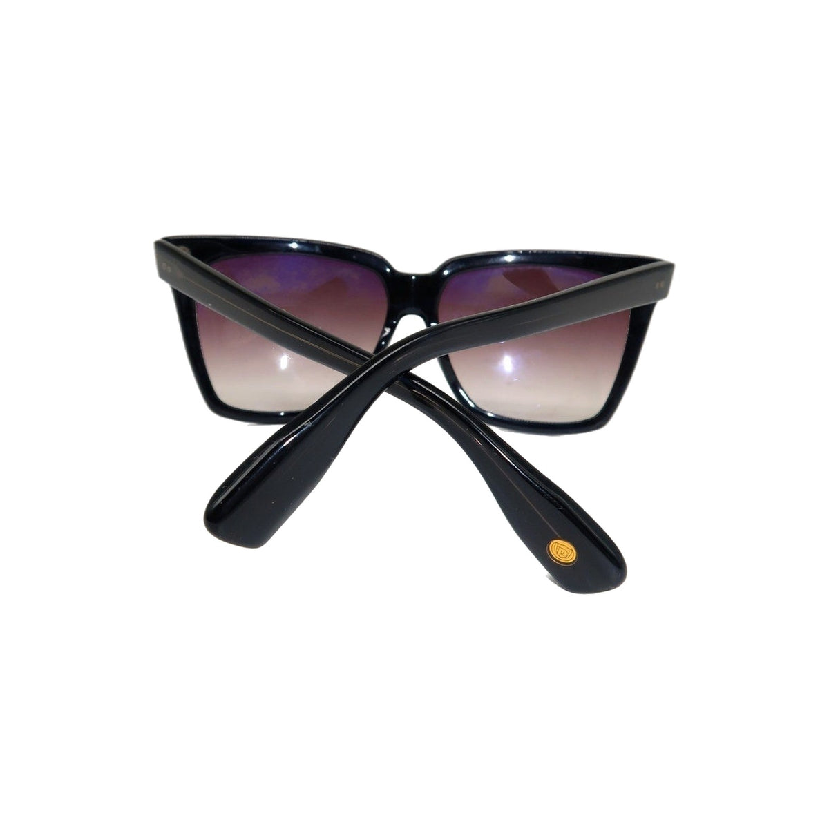 Dita Taxon 22013 Oversized Square Cat Eye Sunglasses Black Burgundy Gradient 58