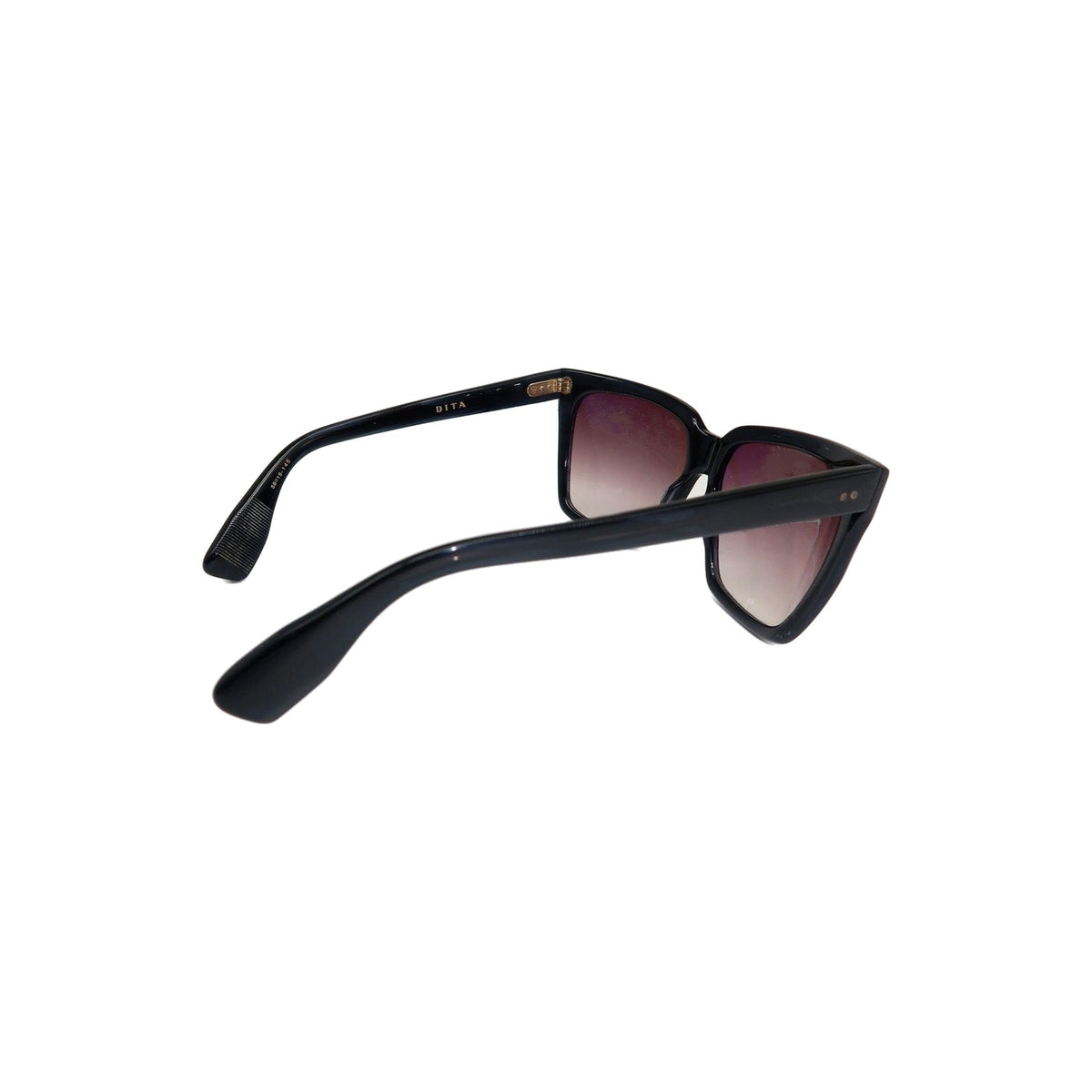 Dita Taxon 22013 Oversized Square Cat Eye Sunglasses Black Burgundy Gradient 58