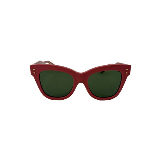 Gucci GG1082S 004 Dark Rose Acetate Cat Eye Sunglasses Green Women's 52-21-145