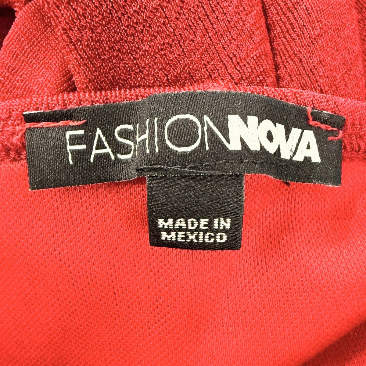 Fashion Nova Ruched Bodycon High Neck Cutout Slit Maxi Dress Red Size Medium