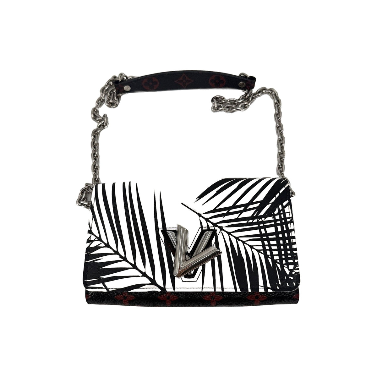 Louis Vuitton Twist Chain Wallet Palm Print Epi Monogram Infrarouge Crossbody