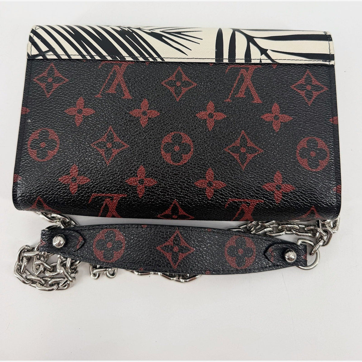Louis Vuitton Twist Chain Wallet Palm Print Epi Monogram Infrarouge Crossbody