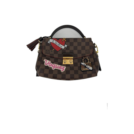 Louis Vuitton Croisette Damier Ebene Patches Canvas Brown Crossbody Bag N40055